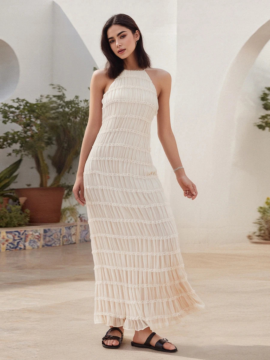 Elegant Off-Shoulder Mermaid Evening Gown Sleeveless Ruffle Bodycon Formal Dress for Wedding Party Prom Dress