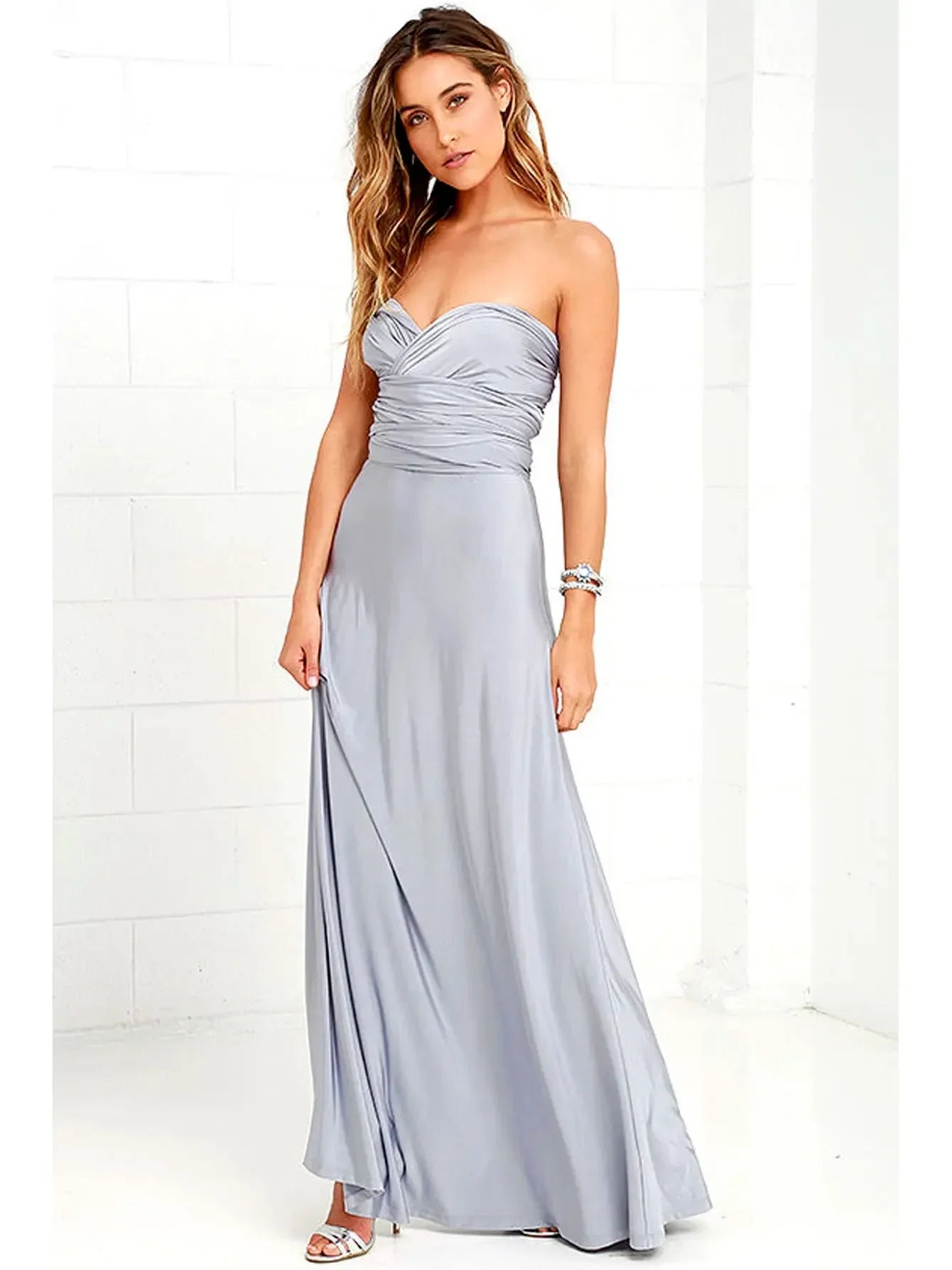 Sexy Women Multiway Wrap Convertible Boho Maxi Club Red Dress Bandage Long Dress Party Bridesmaids Infinity Robe Longue Femme