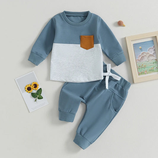 Toddler Boys Winter Outfits Warm Hooded Jacket and Fleece Pants Set for Baby Boys 2 Piece Clothing Set
