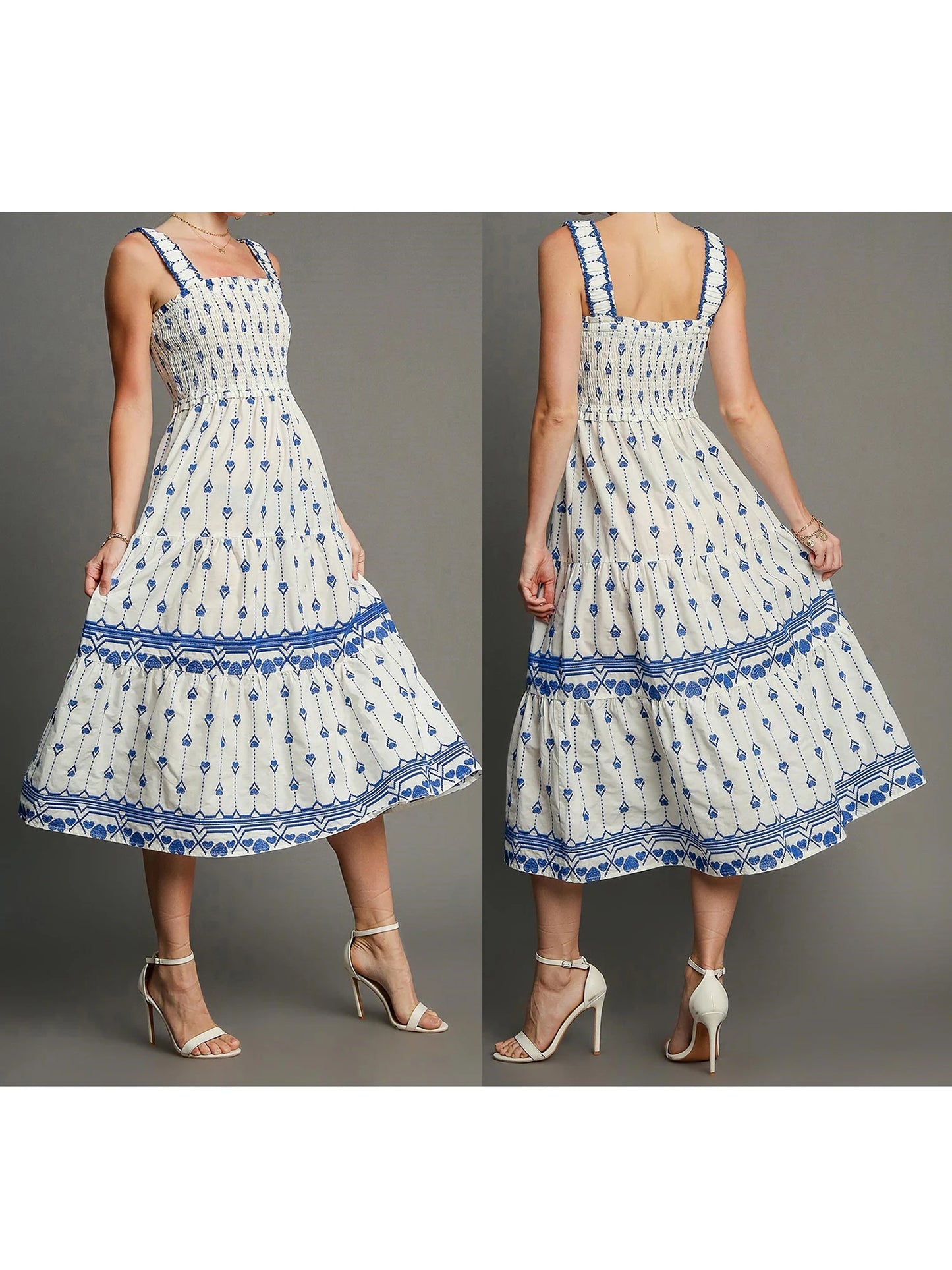 Women s Boho Floral Print Sleeveless Maxi Dress with Adjustable Spaghetti Straps for Summer Beach Vacation Style