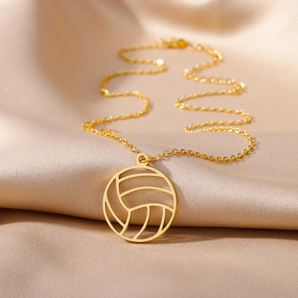 Punk Gold Color Heart Pendant Necklace for Women Stainless Steel Buckle Beaded Neck Chain Choker Y2K Jewelry Accessories