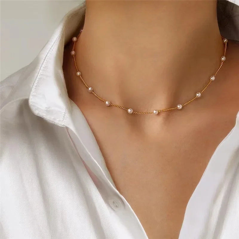 Fashion Chic Cross Crystal Zircon Pendant Tassel Necklace for Women Girls Clavicle Chain Accessories Aesthetic y2k Jewelry