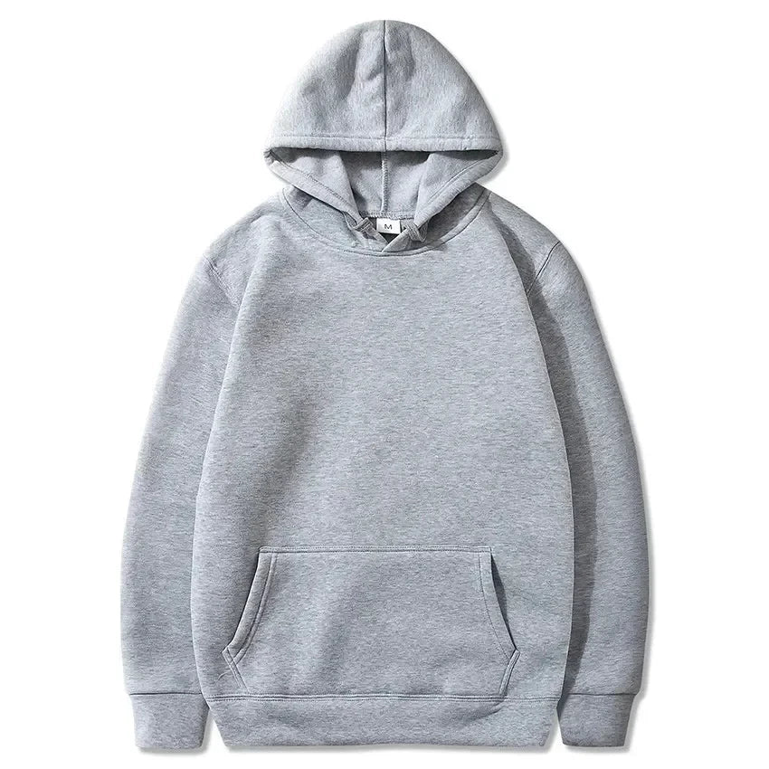 2024 men's and women's new hooded sweatshirt men's solid color sweatshirt women's and men's long sleeved inserted pocket pullove