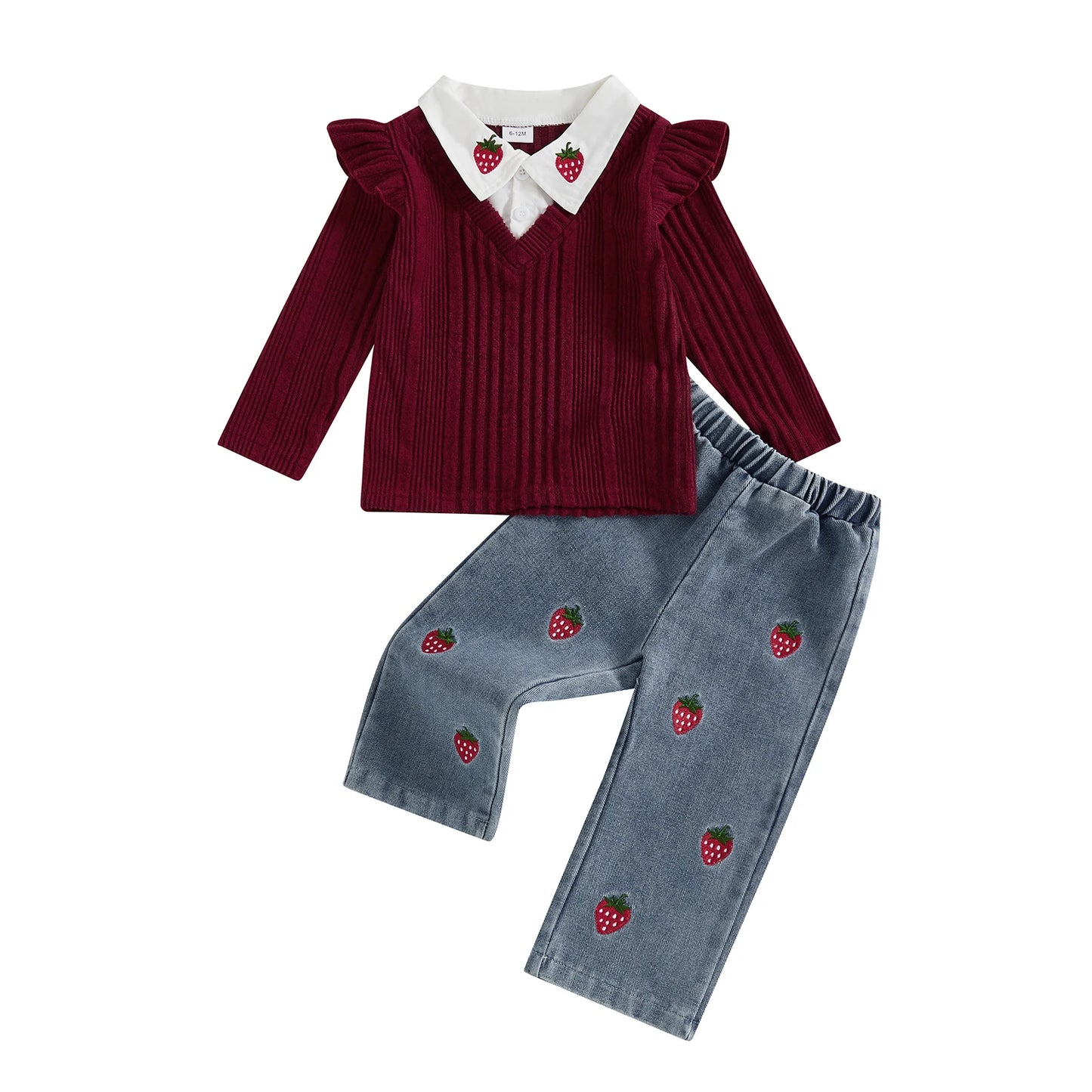 Toddler Girl 2-Piece Winter Outfits Warm Fleece Hoodie Jogger Pants Set Baby Girl Clothes for Fall Winter