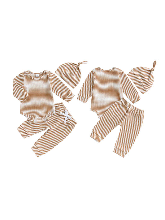 Baby Girl Winter Outfit Floral Print Hooded Jacket Fleece Lined Leggings and Pom Pom Beanie 3 Piece Set