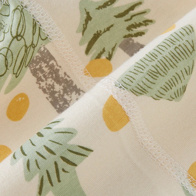 Infant Toddler Baby Thermal Underwear Set Autumn Winter Children Cartoon Printed Cotton Sleepwear Boy Girl Two Pieces Pajamas