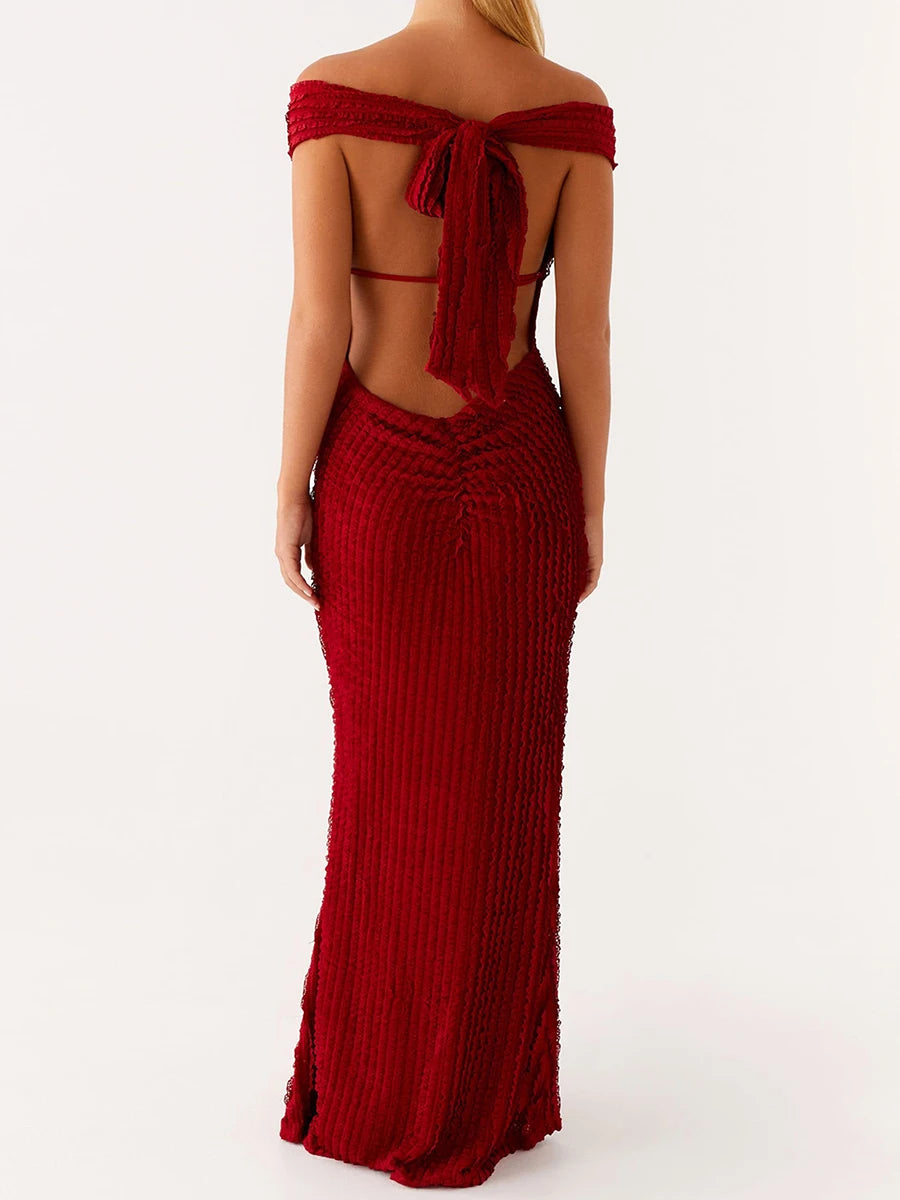 Elegant V-Neck Sleeveless Maxi Dress with Ruched Waistband and Flowy Skirt for Women s Evening Party Wear