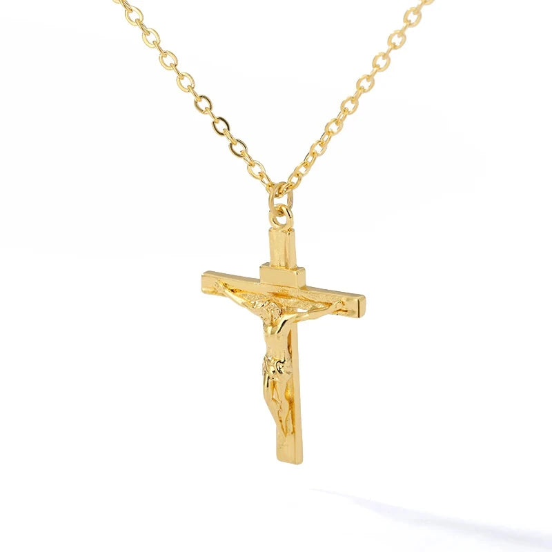 Punk Gold Color Heart Pendant Necklace for Women Stainless Steel Buckle Beaded Neck Chain Choker Y2K Jewelry Accessories
