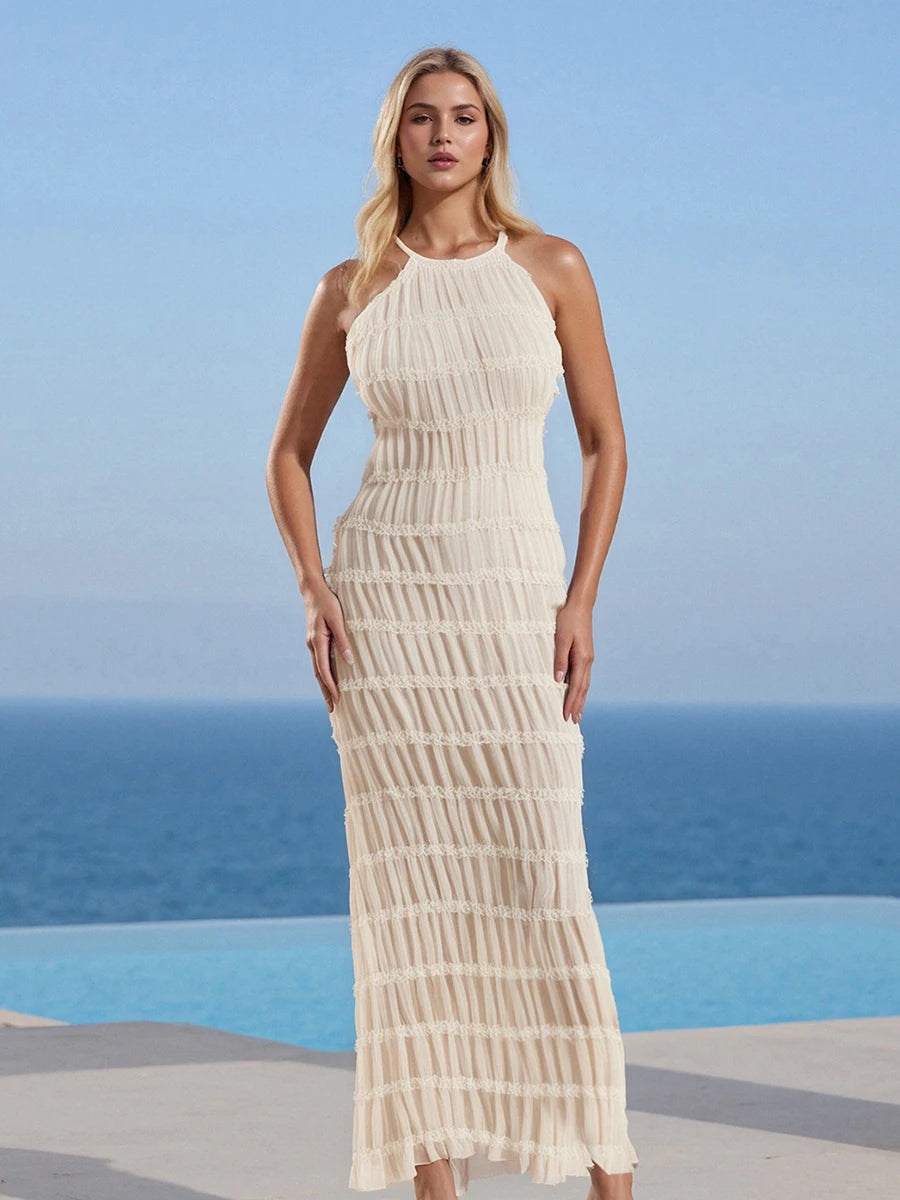 Elegant Off-Shoulder Mermaid Evening Gown Sleeveless Ruffle Bodycon Formal Dress for Wedding Party Prom Dress