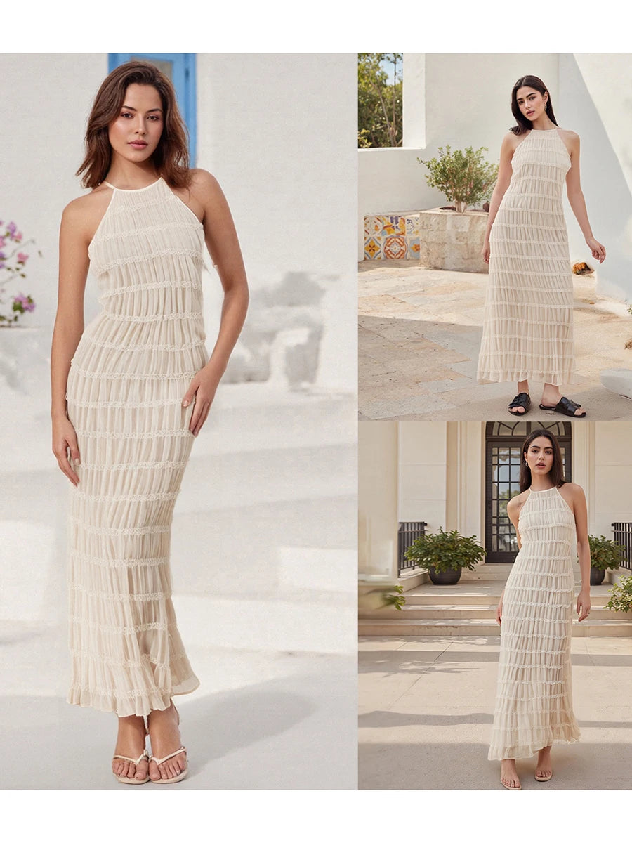 Elegant Off-Shoulder Mermaid Evening Gown Sleeveless Ruffle Bodycon Formal Dress for Wedding Party Prom Dress