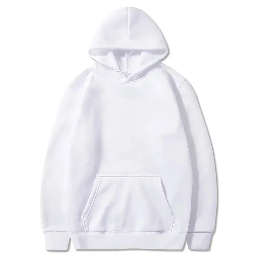 2024 men's and women's new hooded sweatshirt men's solid color sweatshirt women's and men's long sleeved inserted pocket pullove