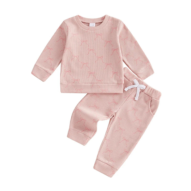 Toddler Girl Floral Print Hoodie and Jogger Pants Set Cozy Long Sleeve Pullover with Elastic Waistband and Pockets 2 Piece